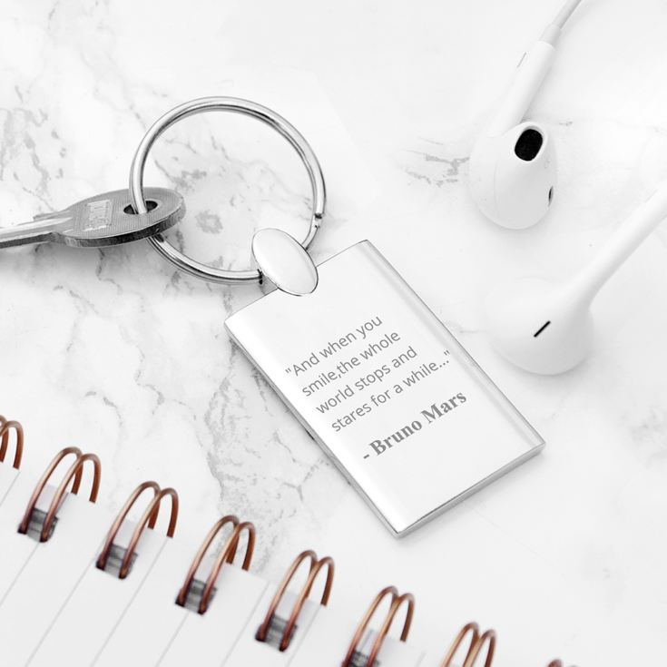 Personalised Favourite Lyrics Keyring product image