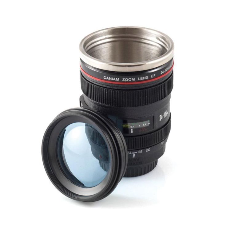Camera Lens Mug With Lid The Gift Experience