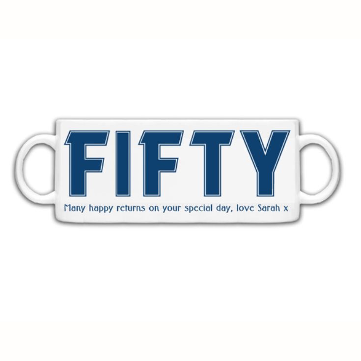 Personalised Fifty Mug product image