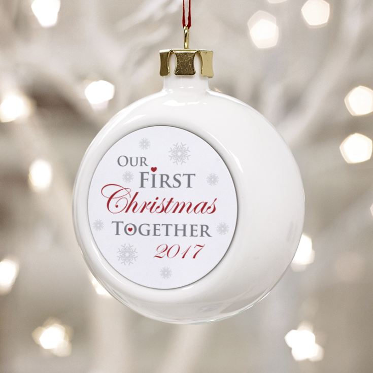 our first christmas together bauble the gift experience our first christmas together