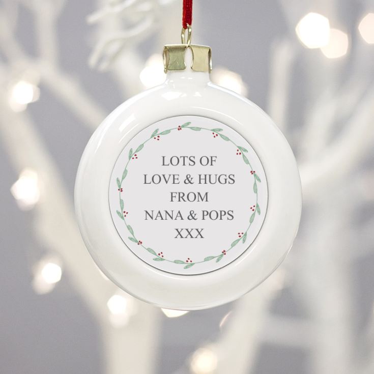 Personalised First Christmas Initial Bauble product image