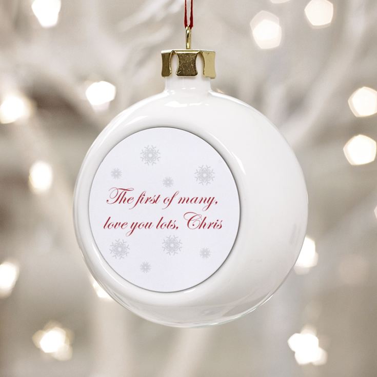 Our First Christmas Together Bauble product image