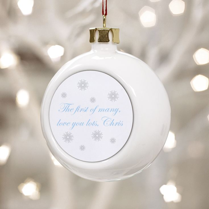 Our First Christmas Together Bauble product image