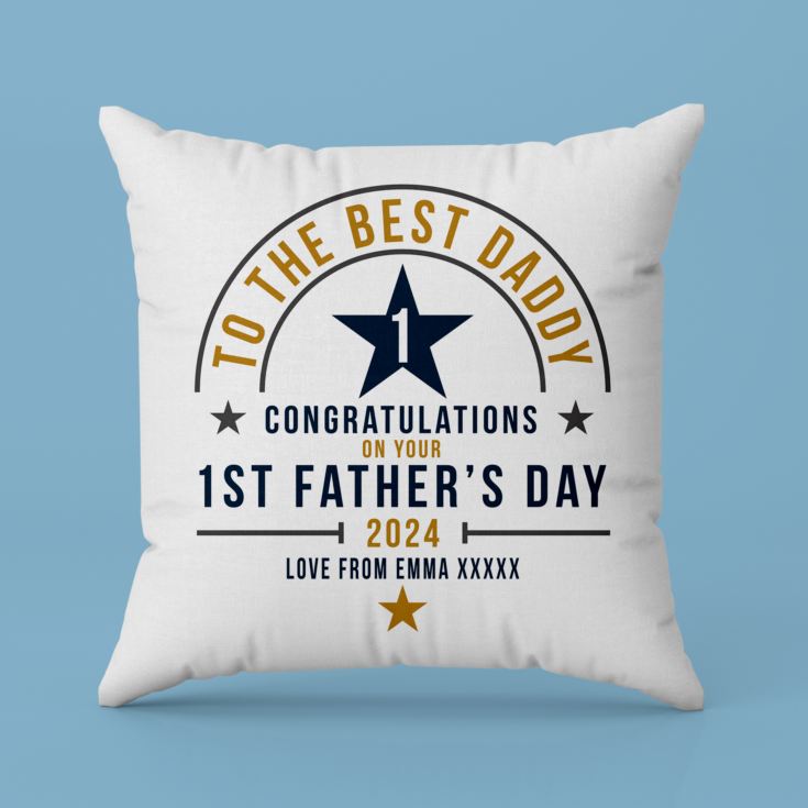 Personalised First Father's Day Cushion product image