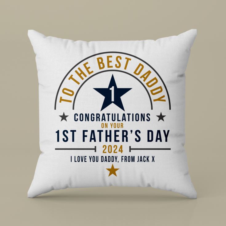Personalised First Father's Day Cushion product image