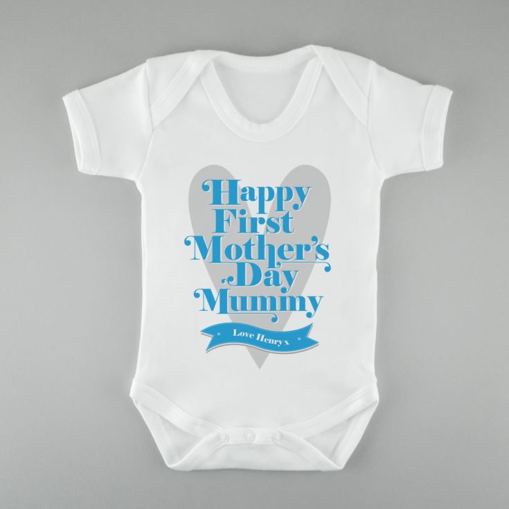 Personalised First Mother's Day Baby Grow product image