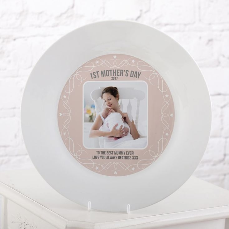 Personalised First Mother's Day Photo Plate The Gift Experience