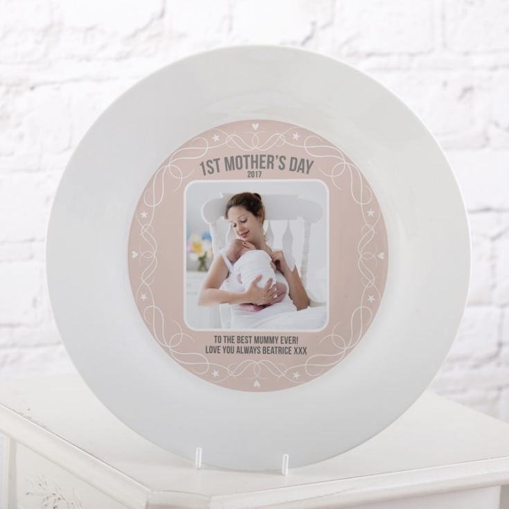 Personalised First Mother's Day Photo Plate product image