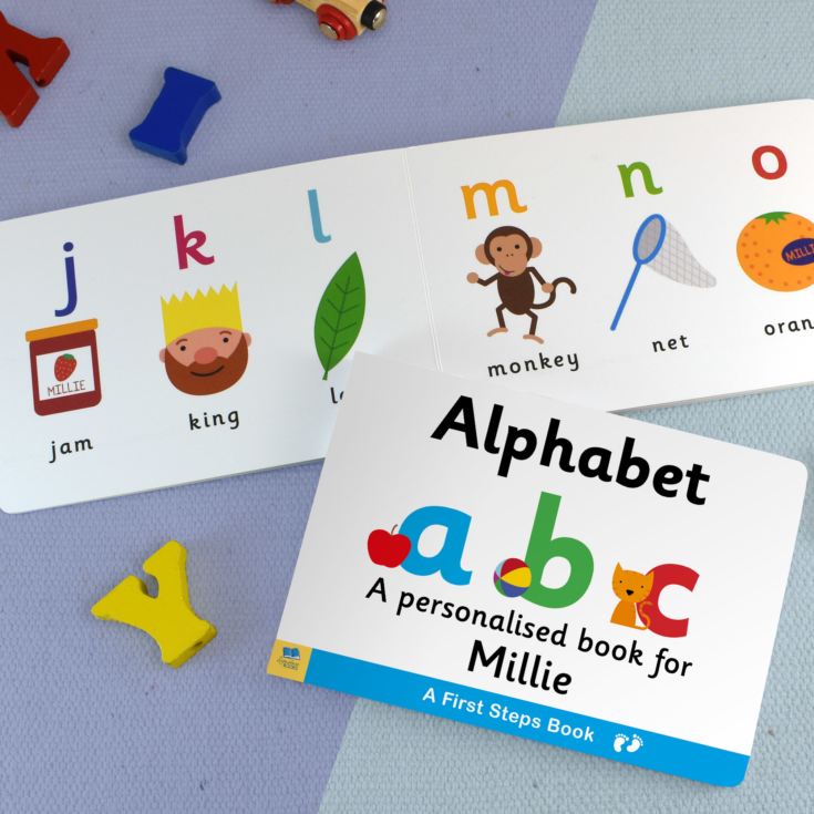 First Steps Alphabet Personalised Board Book product image