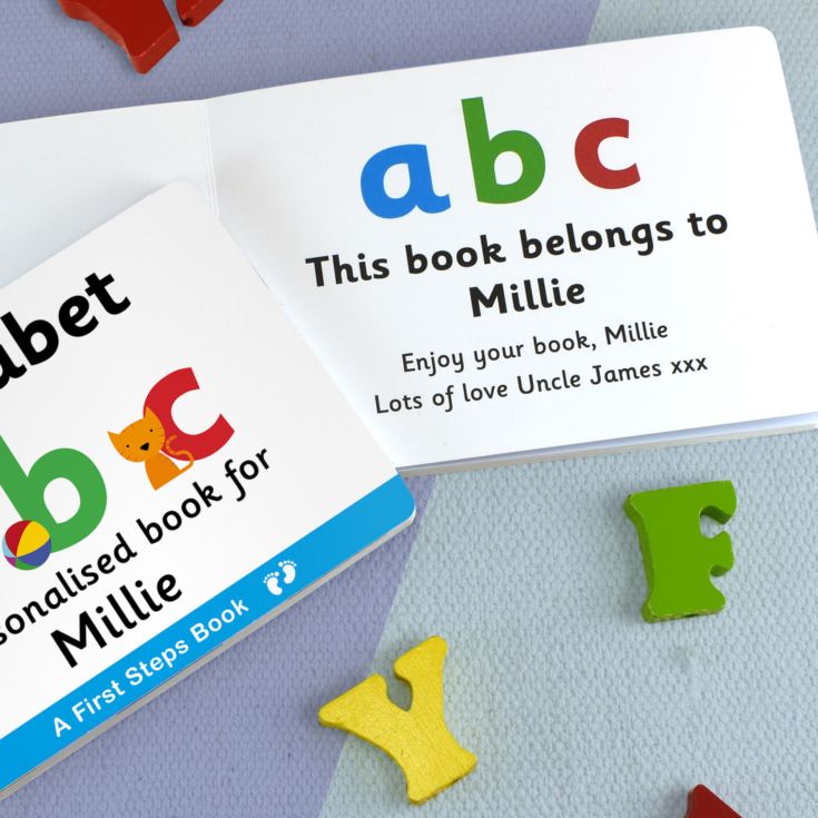 First Steps Alphabet Personalised Board Book product image