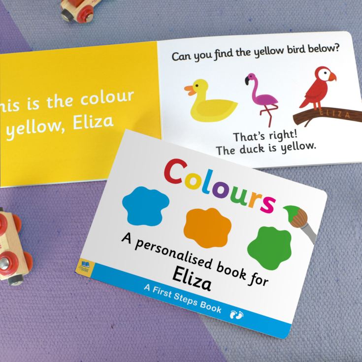 First Steps Colours Personalised Board Book product image