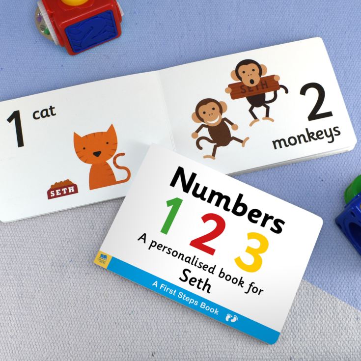 First Steps Numbers Personalised Board Book product image