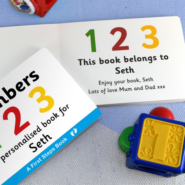 First Steps Numbers Personalised Board Book product image