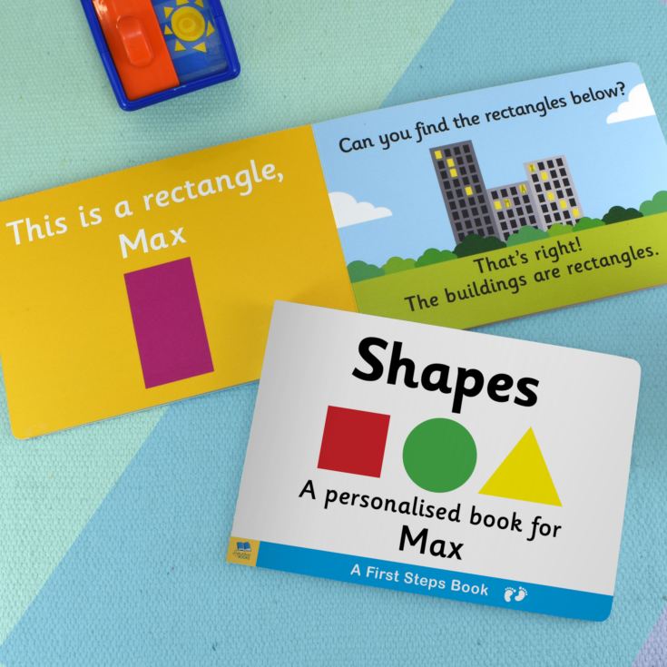 First Steps Shapes Personalised Board Book product image