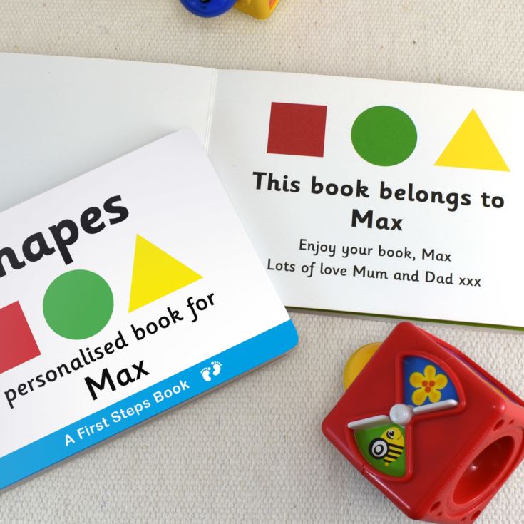 First Steps Shapes Personalised Board Book product image