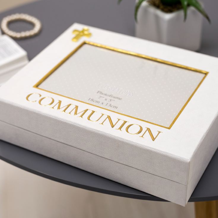 Celebrations Linen Look Communion Keepsake Box product image