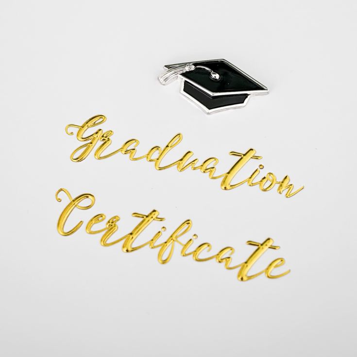 Personalised Celebrations Graduation Certificate Holder With Cap Icon product image