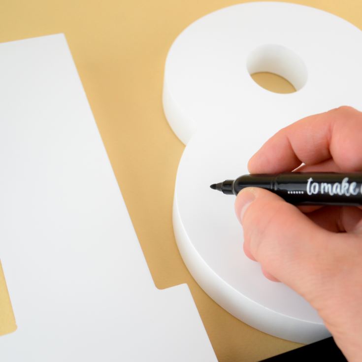 18th Birthday Signature Numbers product image