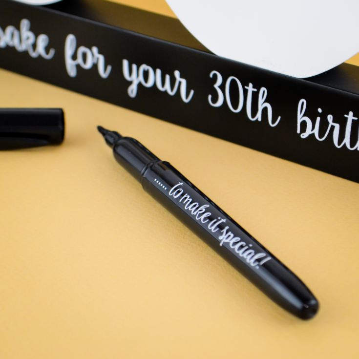 30th Birthday Signature Numbers and Pen product image