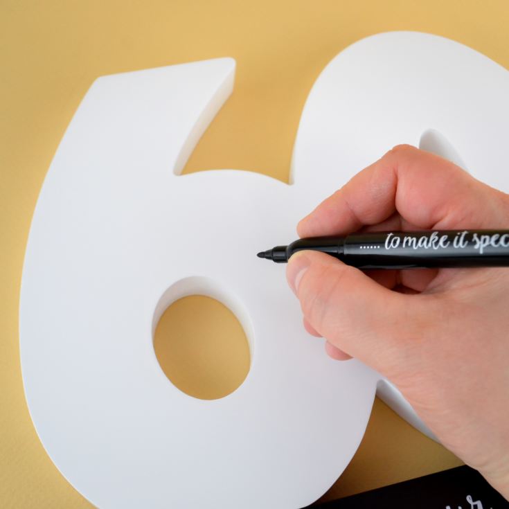 60th Birthday Signature Number product image