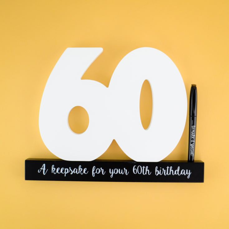 60th Birthday Signature Number product image