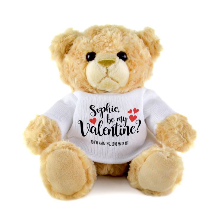 Personalised Be My Valentine Teddy Bear product image