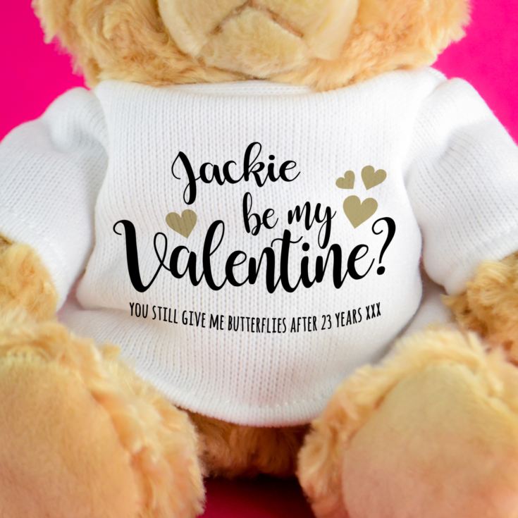 Personalised Be My Valentine Teddy Bear product image