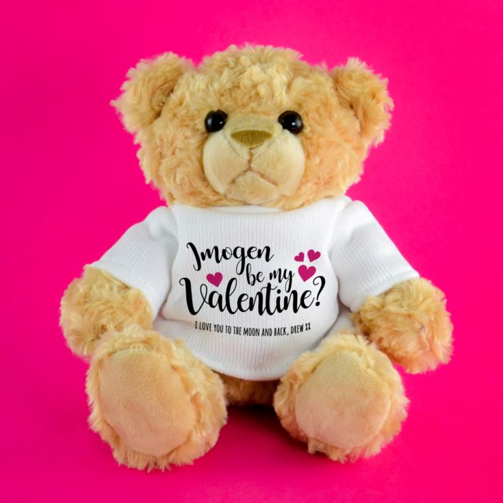 Personalised Be My Valentine Teddy Bear product image