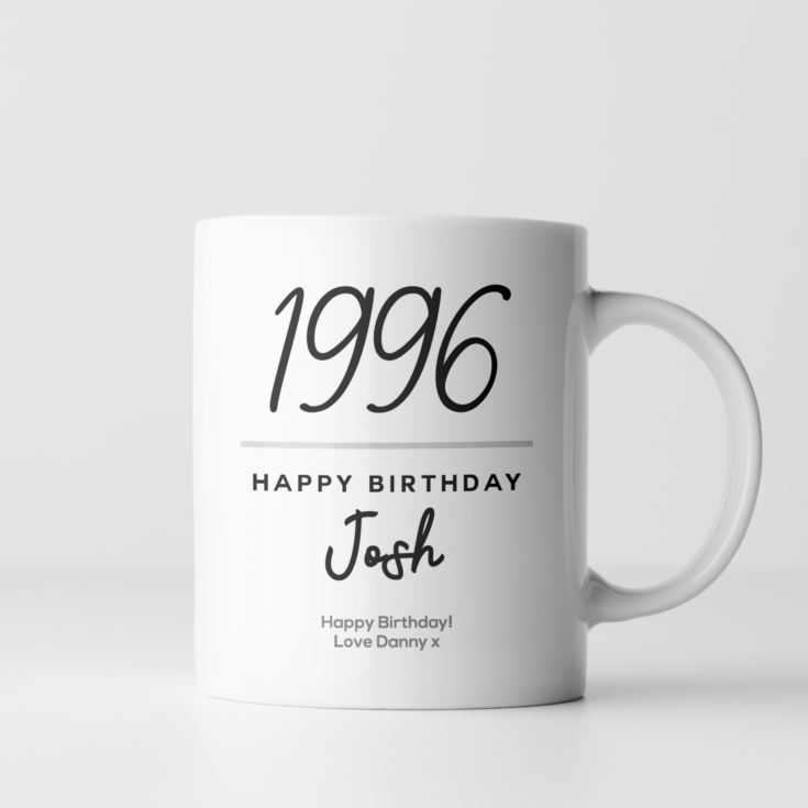 Personalised Classy 30th Birthday Year Mug product image