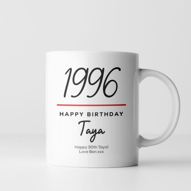 Personalised Classy 30th Birthday Year Mug product image