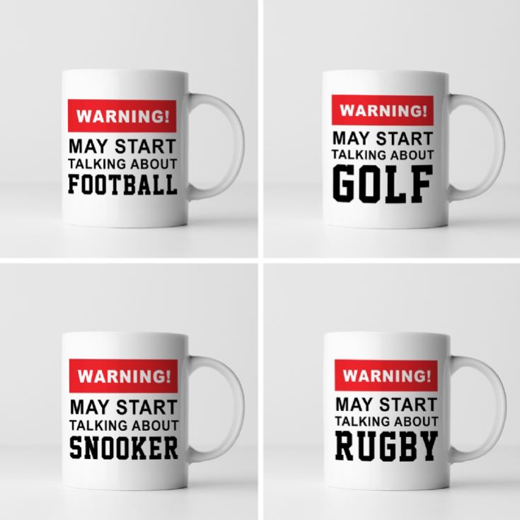 Warning! May Start Talking About... Sports Mug product image