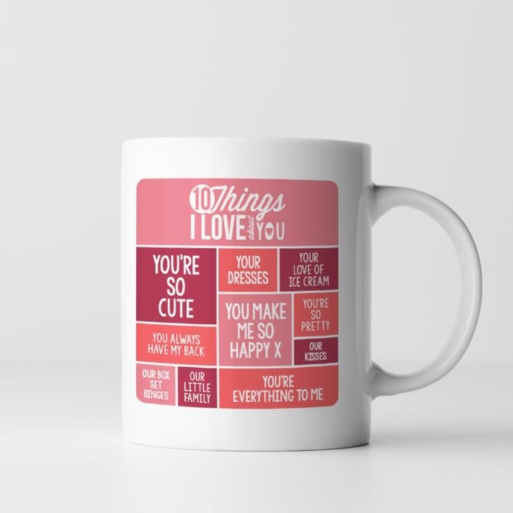 Personalised 10 Things I Love About You Mug product image