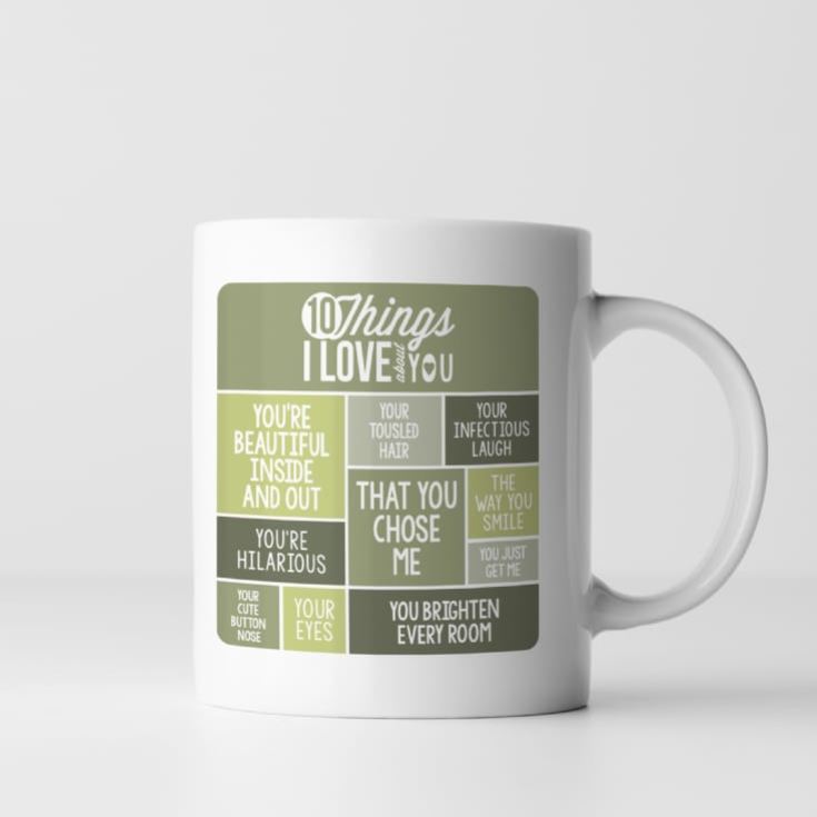 Personalised 10 Things I Love About You Mug product image