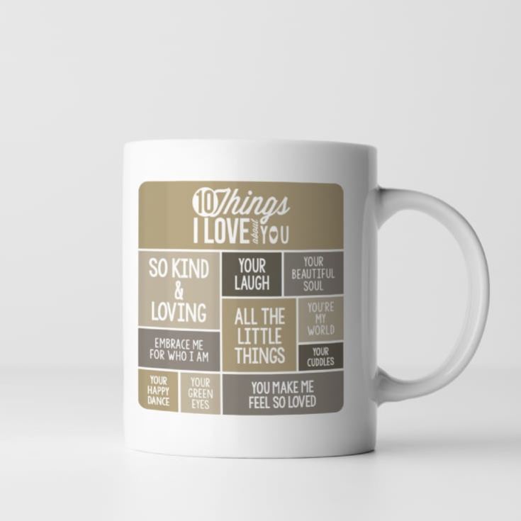 Personalised 10 Things I Love About You Mug product image