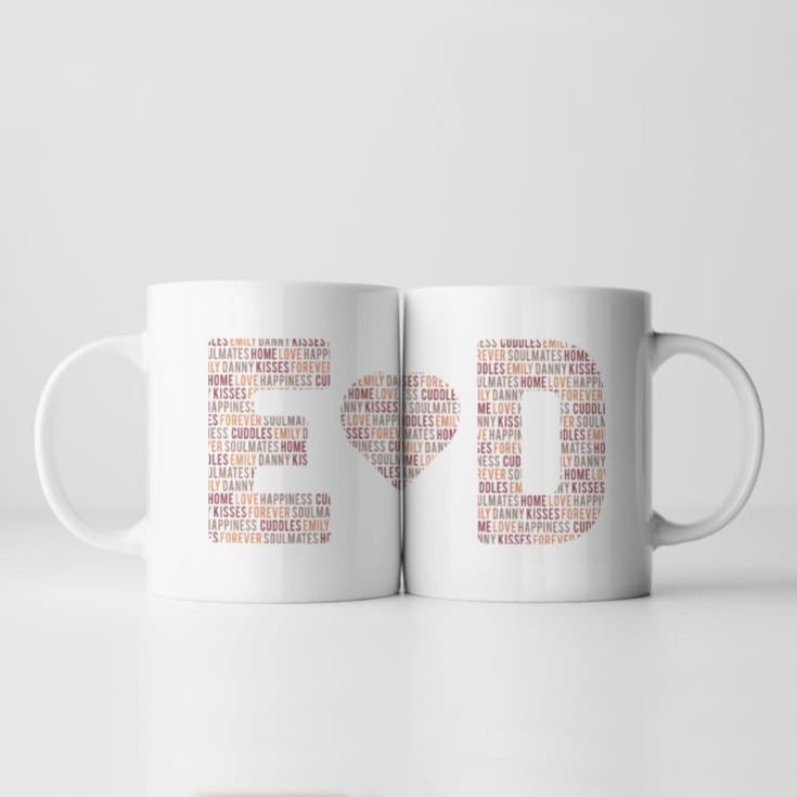 Personalised Couples Letter Mug product image