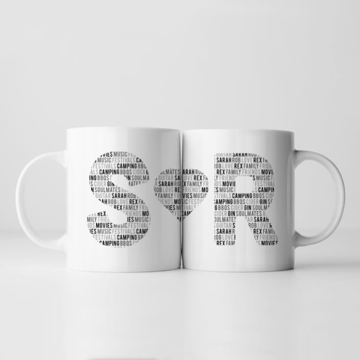 Personalised Couples Letter Mug product image