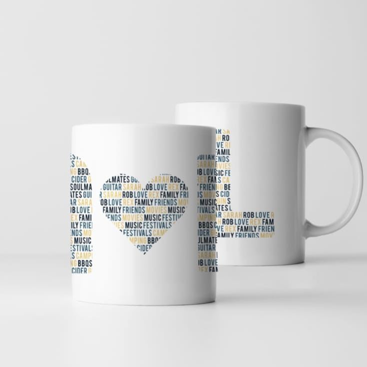 Personalised Couples Letter Mug product image