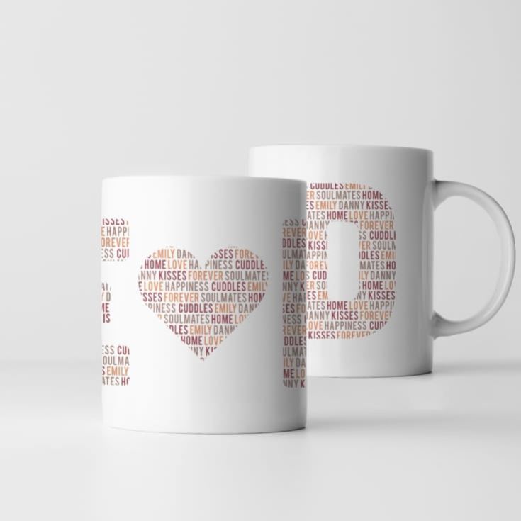 Personalised Couples Letter Mug product image