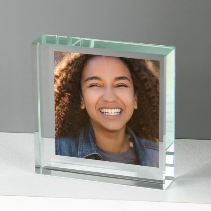 Personalised Keepsake Photo Glass Block product image