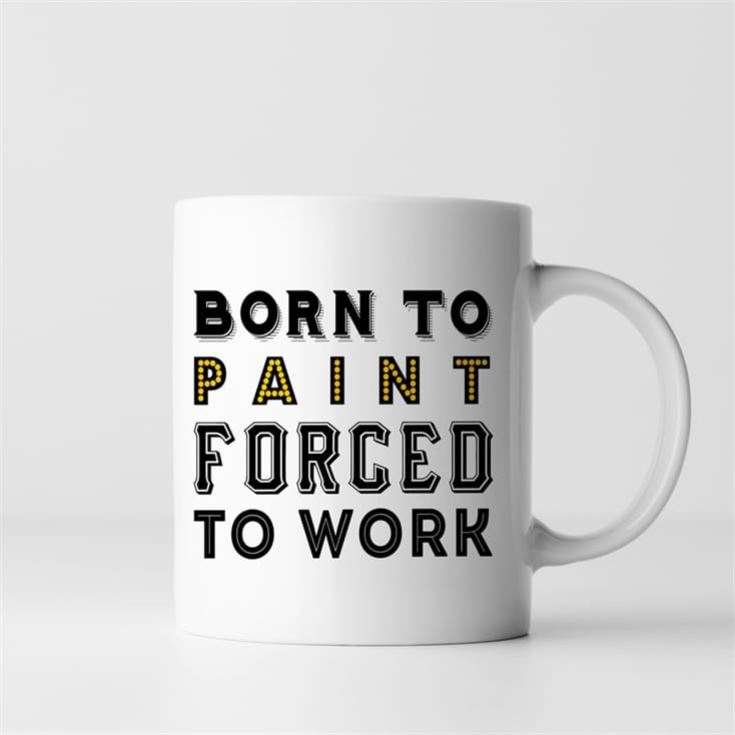 Personalised Born To.... Forced To Work Mug product image