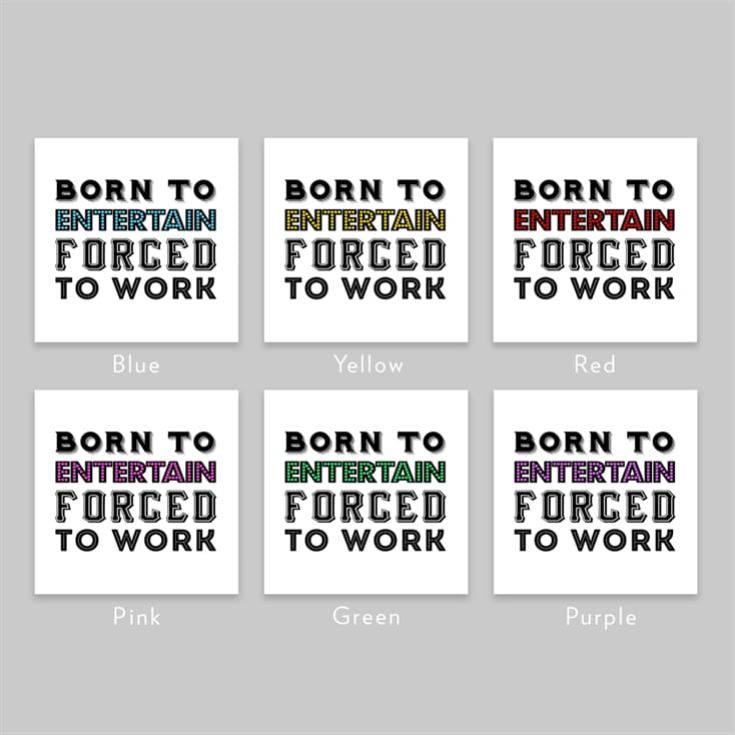 Personalised Born To.... Forced To Work Mug product image