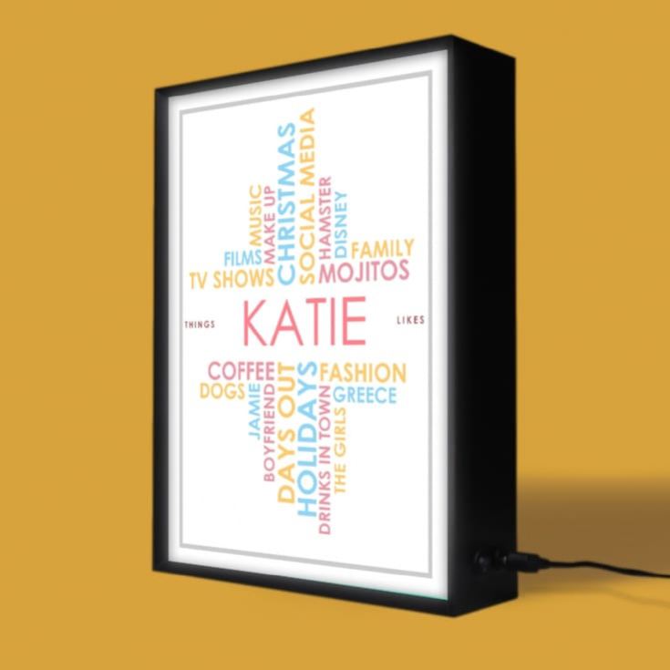 Personalised Light Box - Likes product image