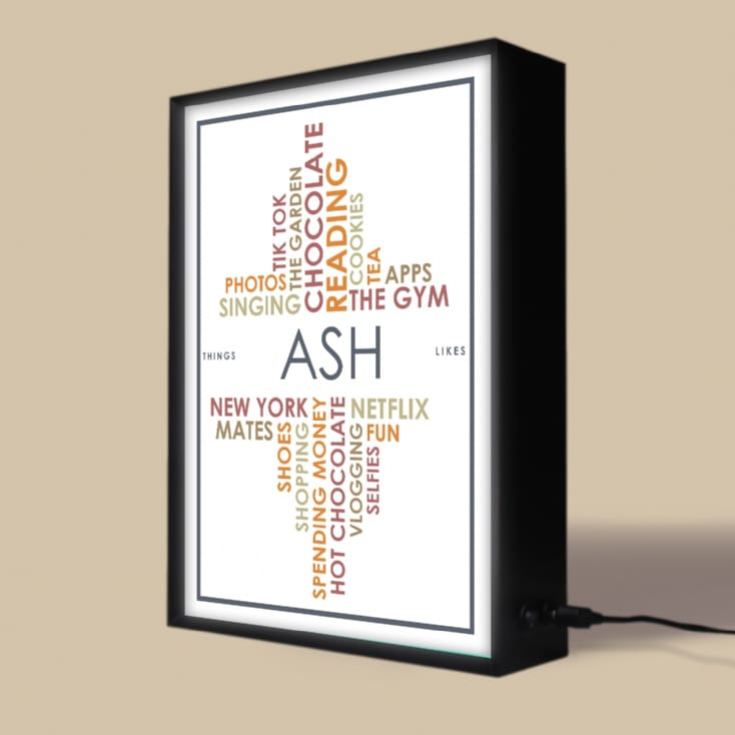 Personalised Light Box - Likes product image