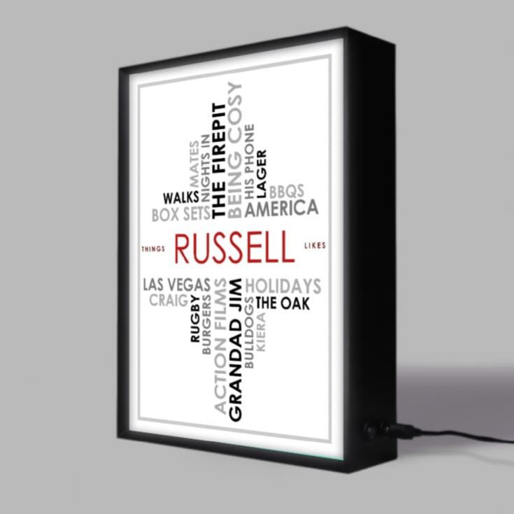 Personalised Light Box - Likes product image