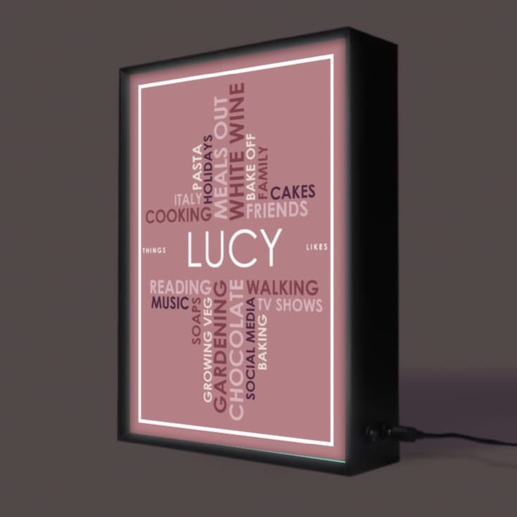 Personalised Light Box - Likes product image