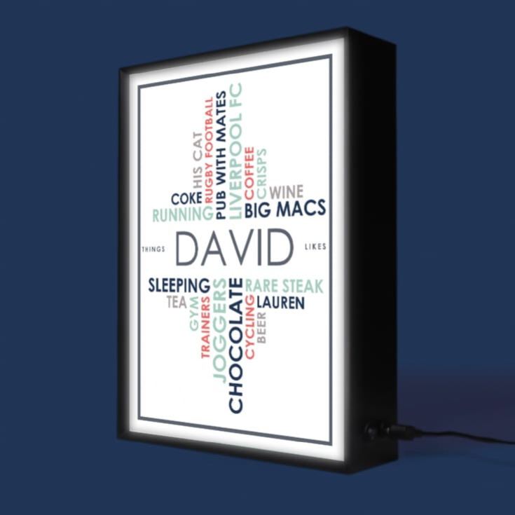 Personalised Light Box - Likes product image