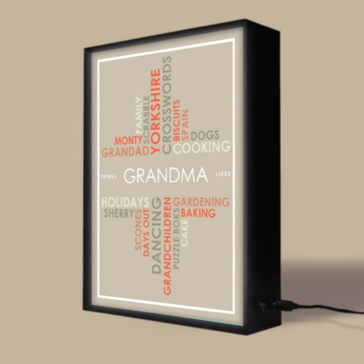 Personalised Light Box - Likes product image