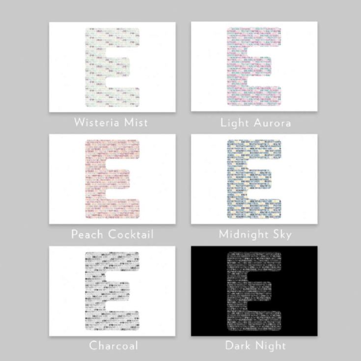 Letter Print Personalised Light Box product image