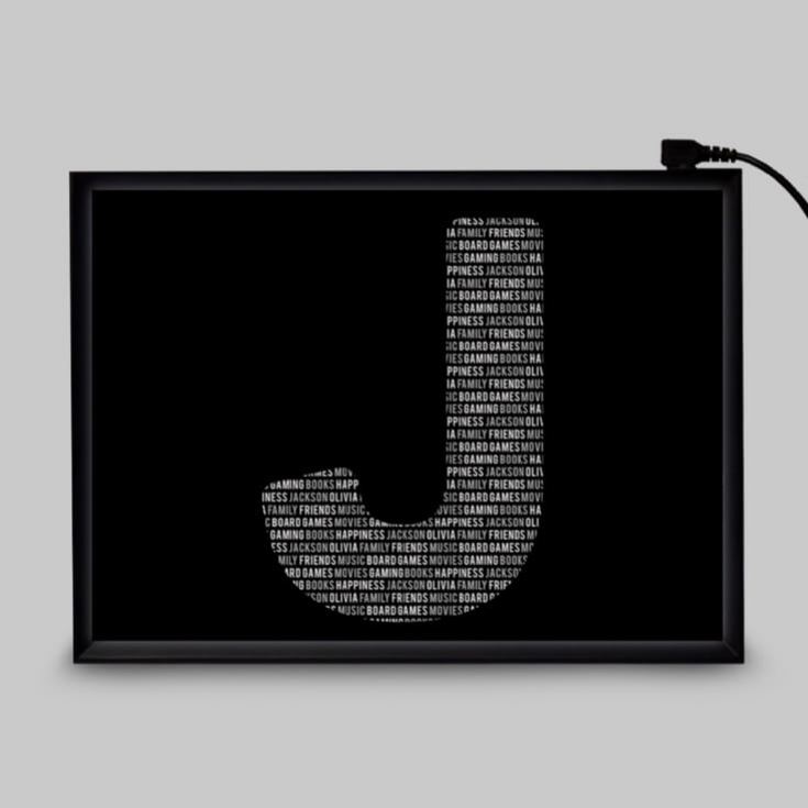 Letter Print Personalised Light Box product image