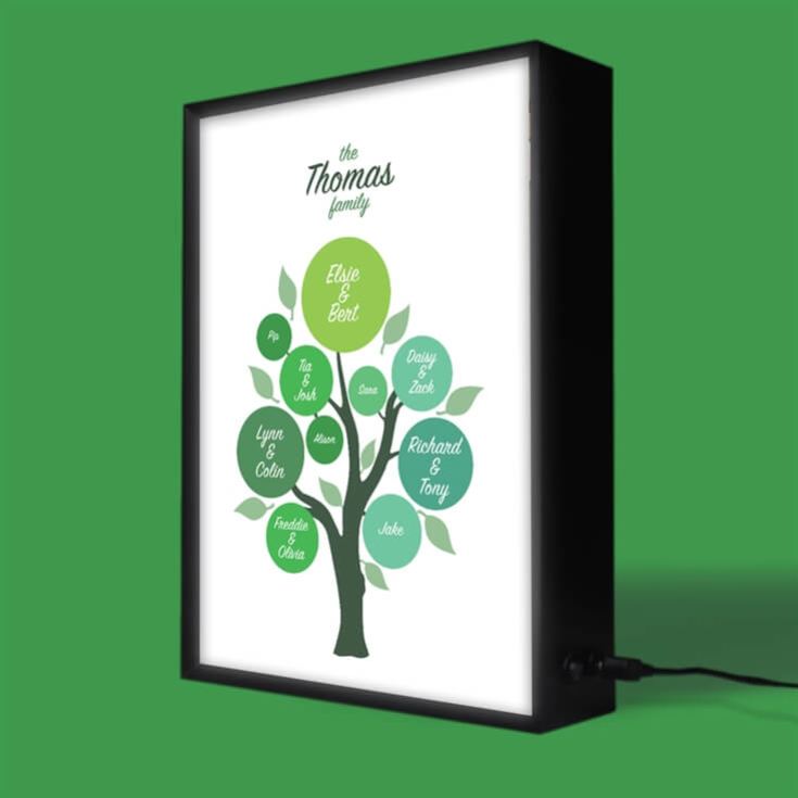 Personalised Family Tree Lightbox product image